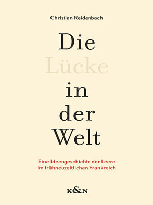 cover image of Die Lücke in der Welt